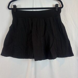 XCVI Black A-Line Mini Skirt